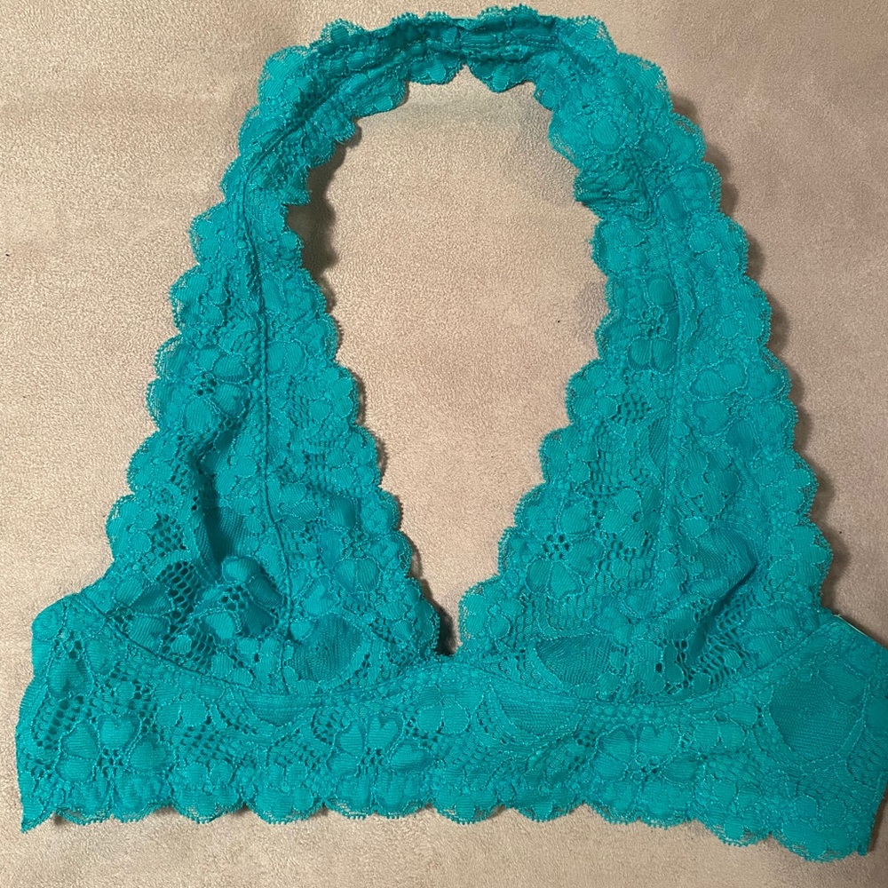 Free people halter bra in teal